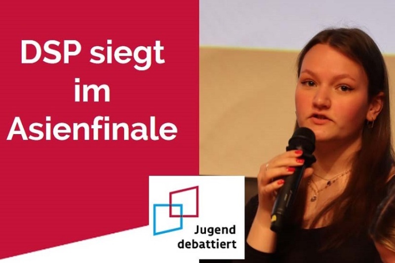 Erneut Gold fr die DSP im Asienfinale von Jugend debattiert