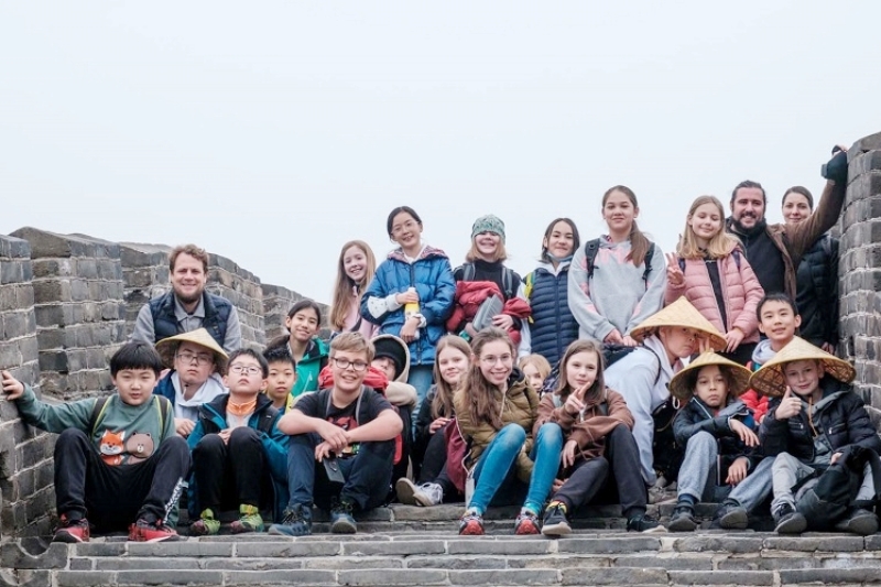 Klasse 6b erklimmt die Chinesische Mauer