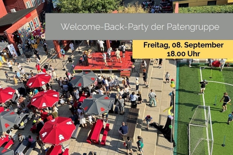 Ankndigung: Welcome-Back-Party der Patengruppe