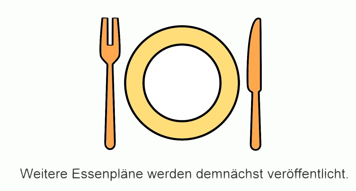 Essenplan Kindergarten